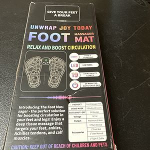 Phixnozar EMS Foot Massager Mat with 8 Modes and 19 Intensity Levels